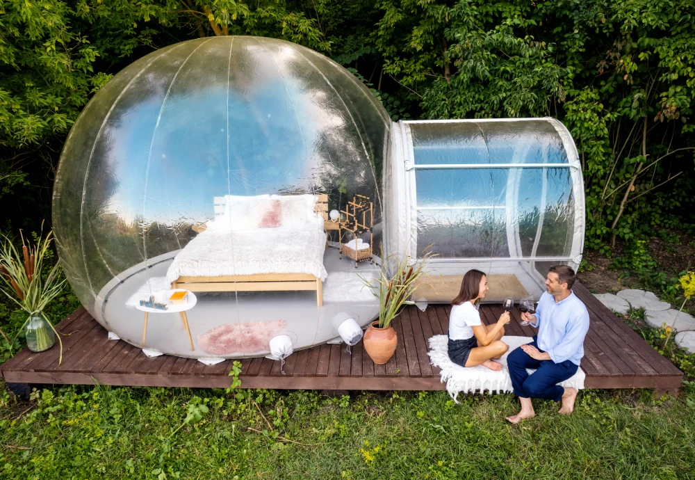 transparent crystal bubble tent